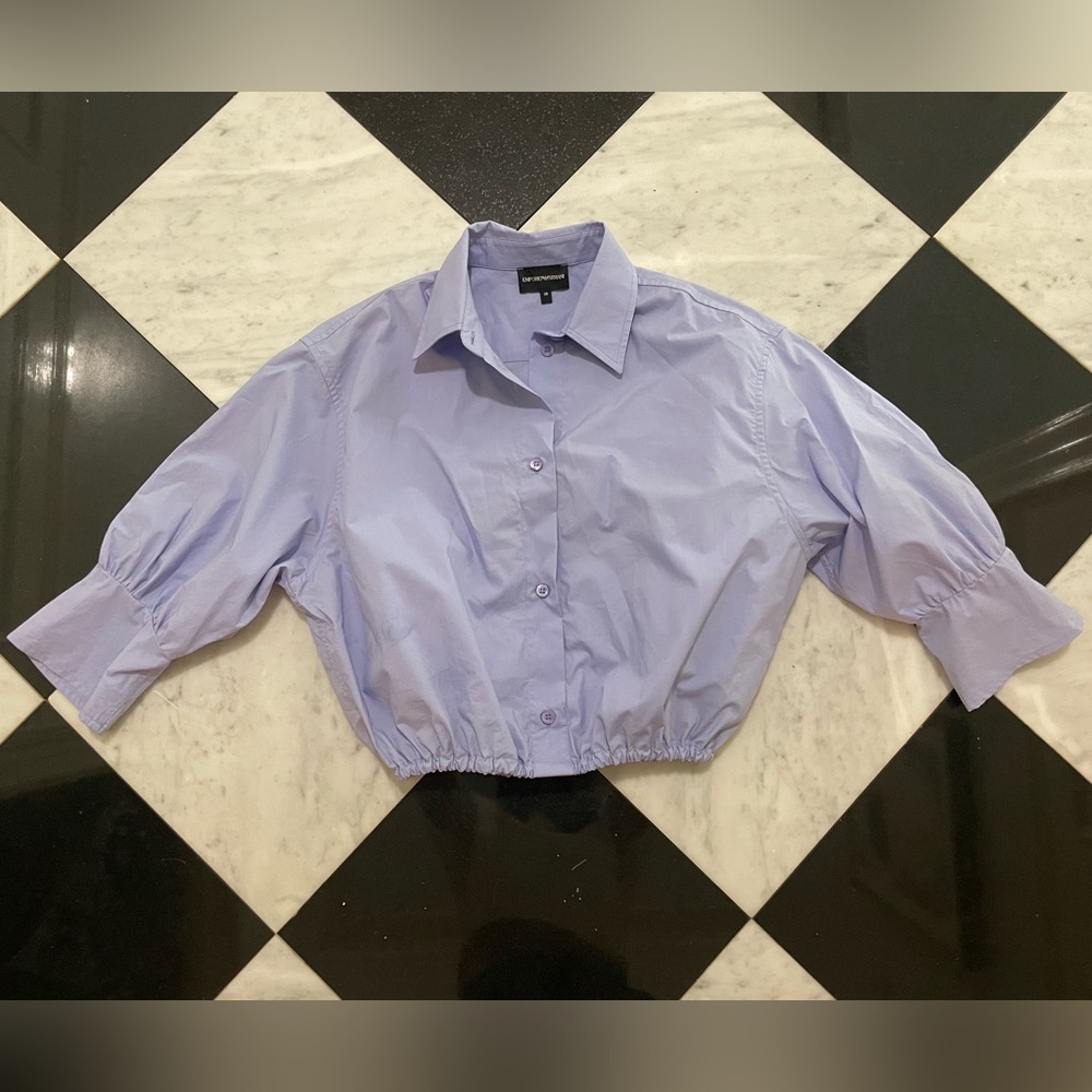 Emporio Armani cropped button-down shirt